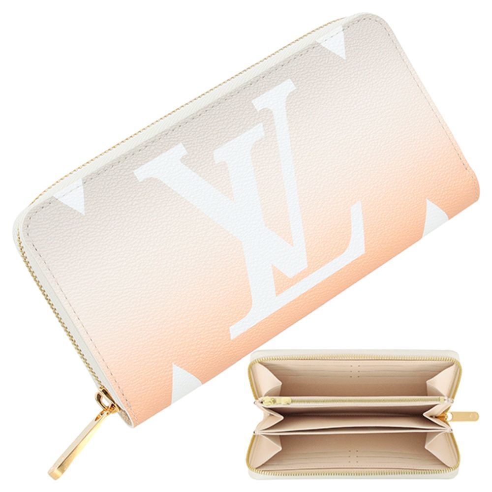 Zippy Wallet Giant Bloom Gradation Round Zipper Monogram Long Wallet